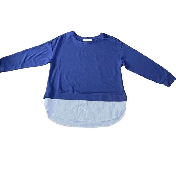 RICKI’S BLUE Tunic Long Sleeve Top Size Medium - Picture 1 of 6